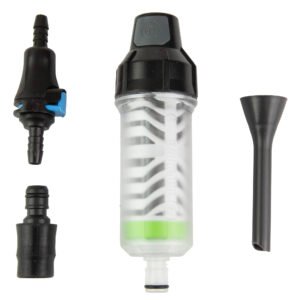 Aquamira, Frontier Max, Filtration System, Includes Backcountry Green Filter, Black and Gray